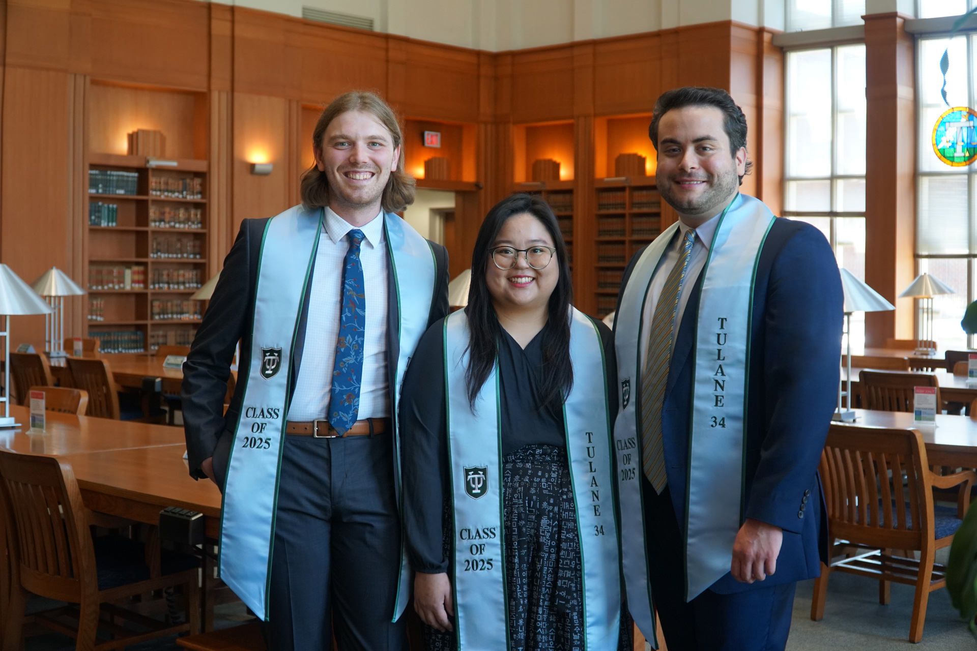 Three graduating Tulane Law School students — Jack Dean, Katie Chong, and Pablo Gonzales — have been named recipients of the 2025 Tulane 34 Award, one of the university’s highest honors.
