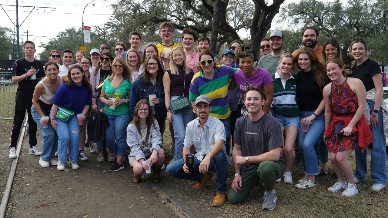 Tulane Property Law classes and Mardi Gras go together like purple, green and gold