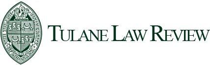 Tulane Law Review masthead