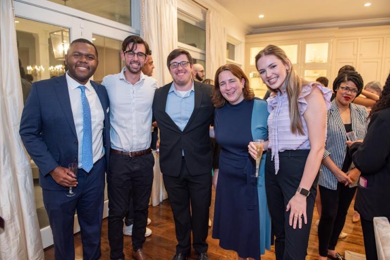 Dean Richardson and Tulane Law students.