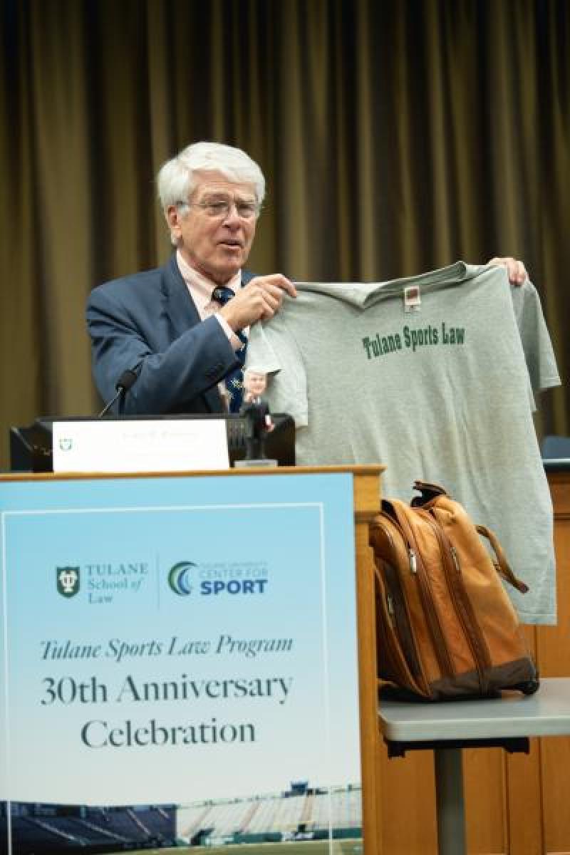 During the 30th, Tulane feted program founder Professor Gary Roberts.