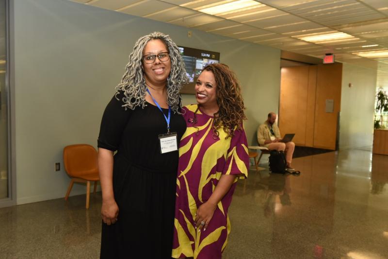 Professor Matambanadzo with Professor Wendy Greene (L'02), one of the keynote speakers of the weekend.