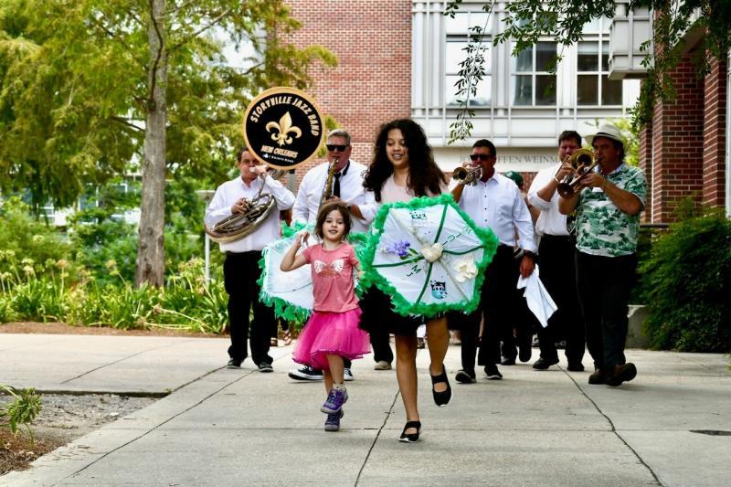 The weekend events included a second line to dinner.