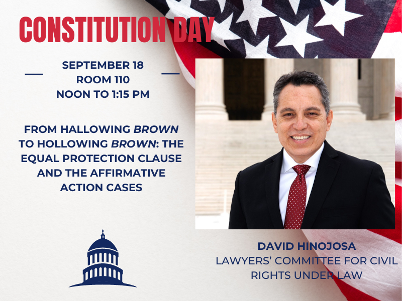 The U.S. Supreme Court’s recent affirmative action decision will be the topic of Tulane Law’s annual commemoration of Constitution Day on Sept. 18.