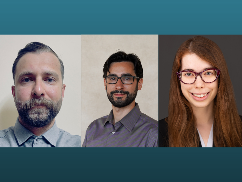 (L-R) Professors Ata Hindi, Ian J. Murray and Jessica Tueller join the Tulane Law faculty this fall. Hindi is the Murphy Visiting Professor and Murray and Tueller are Forrester Fellows.