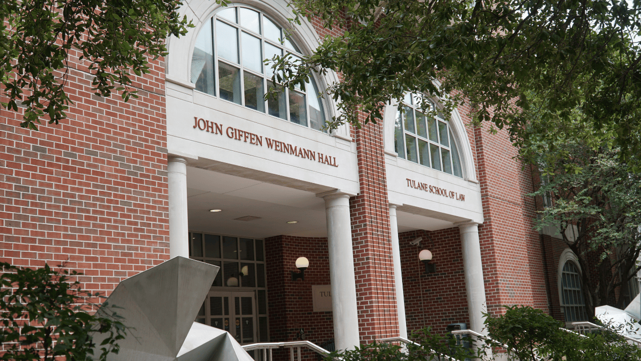 JGW Hall The exterior John Giffen Weinmann hall is pictured from Freret Street.