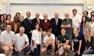 Max Nathan Jr. (in the center, burgundy shirt) was a beloved adjunct professor at Tulane Law for five decades, and, after his passing in 2021, his family made a generous gift under the Next Wave Scholarship Challenge. Eleven other donor families -- one anonymously -- have since taken the challenge and created more than $3.3 million in scholarships for Tulane Law students.