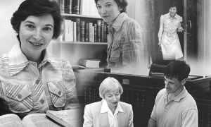 A collage of images of Cindy Samuel